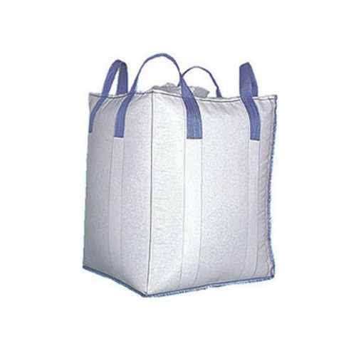 White FIBC jumbo bulk bag with lifting loops